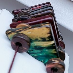 Natural coconut shell bracelet